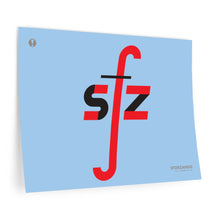 Load image into Gallery viewer, sfz (sforzando) • blue ▸ Style 2 wall decal