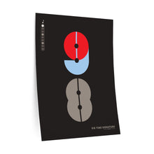 Load image into Gallery viewer, 9|8 time signature • black ▸ Style 2 wall decal