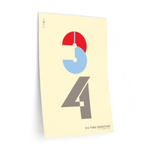 Load image into Gallery viewer, 3|4 time signature • cream ▸ Style 2 wall decal