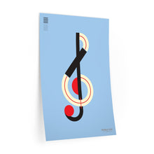 Load image into Gallery viewer, Treble Clef • blue ▸ Style 2 wall decal