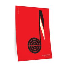 Load image into Gallery viewer, Sixteenth note • red ▸ Style 2 wall decal