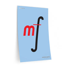 Load image into Gallery viewer, mf (mezzo forte) • blue ▸ Style 2 wall decal