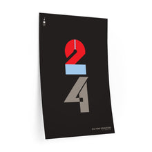 Load image into Gallery viewer, 2|4 time signature • black ▸ Style 2 wall decal