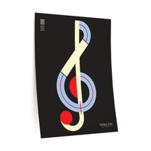 Load image into Gallery viewer, Treble Clef • black ▸ Style 2 wall decal