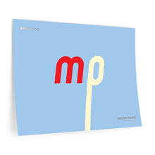 Load image into Gallery viewer, mp (mezzo piano) • blue ▸ Style 2 wall decal