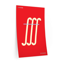 Load image into Gallery viewer, fff (fortississimo) • red ▸ Style 2 wall decal