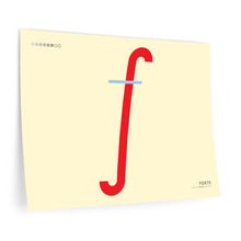 Load image into Gallery viewer, f (forte) • cream ▸ Style 2 wall decal