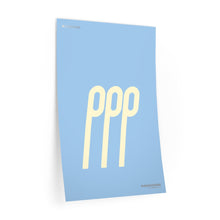 Load image into Gallery viewer, ppp (pianississimo) • blue ▸ Style 2 wall decal