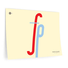 Load image into Gallery viewer, fp (forte piano) • cream ▸ Style 2 wall decal