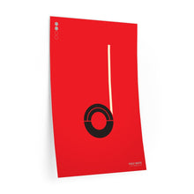 Load image into Gallery viewer, Half note • red ▸ Style 2 wall decal