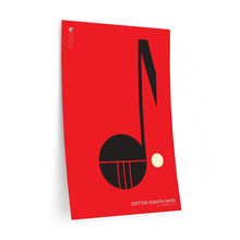 Load image into Gallery viewer, Dotted eighth note • red ▸ Style 2 wall decal