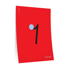 Load image into Gallery viewer, Eighth rest • red ▸ Style 2 wall decal