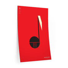 Load image into Gallery viewer, Eighth note • red ▸ Style 2 wall decal