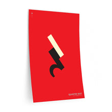 Load image into Gallery viewer, Quarter rest • red ▸ Style 2 wall decal