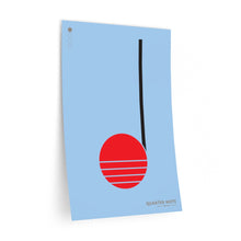 Load image into Gallery viewer, Quarter note • blue ▸ Style 2 wall decal