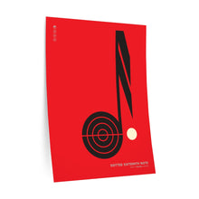 Load image into Gallery viewer, Dotted sixteenth note • red ▸ Style 2 wall decal