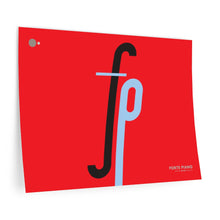 Load image into Gallery viewer, fp (forte piano) • red ▸ Style 2 wall decal