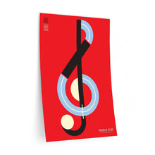 Load image into Gallery viewer, Treble Clef • red ▸ Style 2 wall decal
