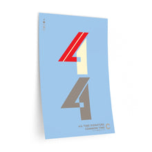 Load image into Gallery viewer, 4|4 time signature • blue ▸ Style 2 wall decal