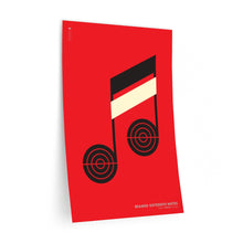 Load image into Gallery viewer, Beamed sixteenth notes • red ▸ Style 2 wall decal