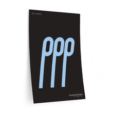 Load image into Gallery viewer, ppp (pianississimo) • black ▸ Style 2 wall decal