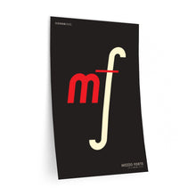 Load image into Gallery viewer, mf (mezzo forte) • black ▸ Style 2 wall decal
