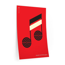 Load image into Gallery viewer, Beamed sixteenth notes • red ▸ Style 2 wall decal