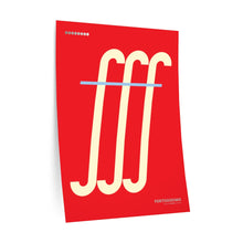 Load image into Gallery viewer, fff (fortississimo) • red ▸ Style 2 wall decal