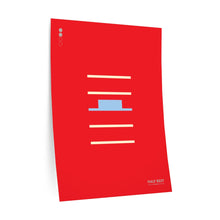 Load image into Gallery viewer, Half rest • red ▸ Style 2 wall decal