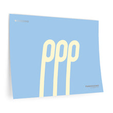 Load image into Gallery viewer, ppp (pianississimo) • blue ▸ Style 2 wall decal