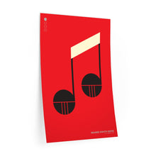 Load image into Gallery viewer, Beamed eighth notes • red ▸ Style 2 wall decal