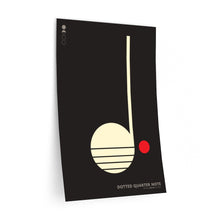 Load image into Gallery viewer, Dotted quarter note • black ▸ Style 2 wall decal