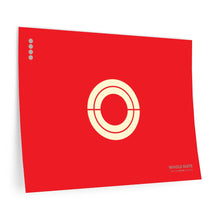 Load image into Gallery viewer, Whole note • red ▸ Style 2 wall decal