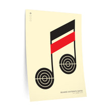 Load image into Gallery viewer, Beamed sixteenth notes • cream ▸ Style 2 wall decal