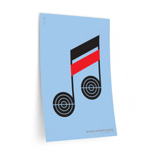 Load image into Gallery viewer, Beamed sixteenth notes • blue ▸ Style 2 wall decal