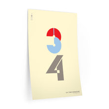 Load image into Gallery viewer, 3|4 time signature • cream ▸ Style 2 wall decal