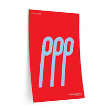Load image into Gallery viewer, ppp (pianississimo) • red ▸ Style 2 wall decal