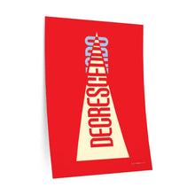 Load image into Gallery viewer, "Decrescendo" • red ▸ Style 2 wall decal