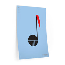 Load image into Gallery viewer, Eighth note • blue ▸ Style 2 wall decal