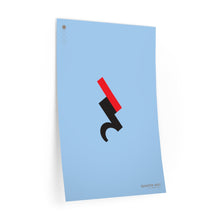 Load image into Gallery viewer, Quarter rest • blue ▸ Style 2 wall decal