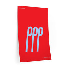 Load image into Gallery viewer, ppp (pianississimo) • red ▸ Style 2 wall decal