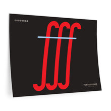 Load image into Gallery viewer, fff (fortississimo) • black ▸ Style 2 wall decal