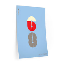 Load image into Gallery viewer, 6|8 time signature • blue ▸ Style 2 wall decal