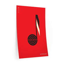 Load image into Gallery viewer, Sixteenth note • red ▸ Style 2 wall decal