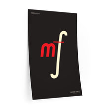 Load image into Gallery viewer, mf (mezzo forte) • black ▸ Style 2 wall decal