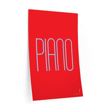 Load image into Gallery viewer, "Piano" • red ▸ Style 2 wall decal