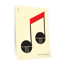 Load image into Gallery viewer, Beamed eighth notes • cream ▸ Style 2 wall decal