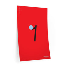 Load image into Gallery viewer, Eighth rest • red ▸ Style 2 wall decal