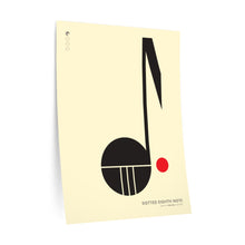 Load image into Gallery viewer, Dotted eighth note • cream ▸ Style 2 wall decal