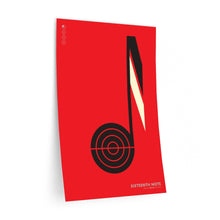 Load image into Gallery viewer, Sixteenth note • red ▸ Style 2 wall decal